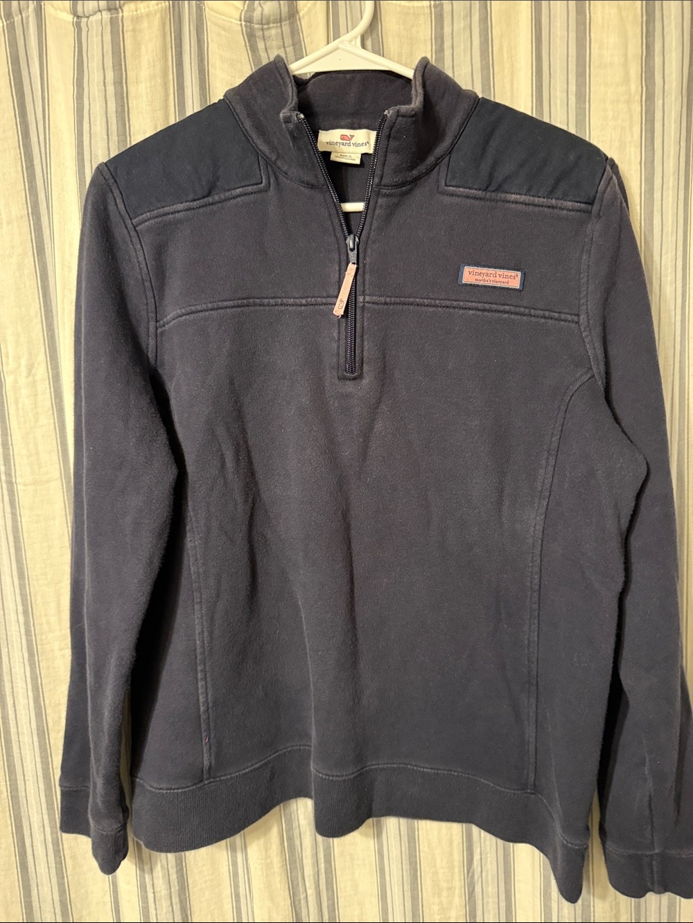 Vineyard Vines Woman’s Navy Half-Zip Pullover Sweater